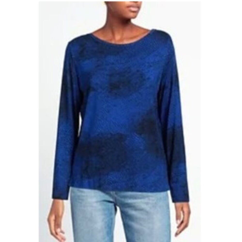 Majestic Filatures Paris, France Long Sleeve Tee-shirt Size- FR-4/US-XL Blue